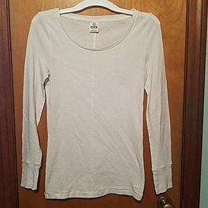 Pink Victoria's secret thermal long sleeve shirt